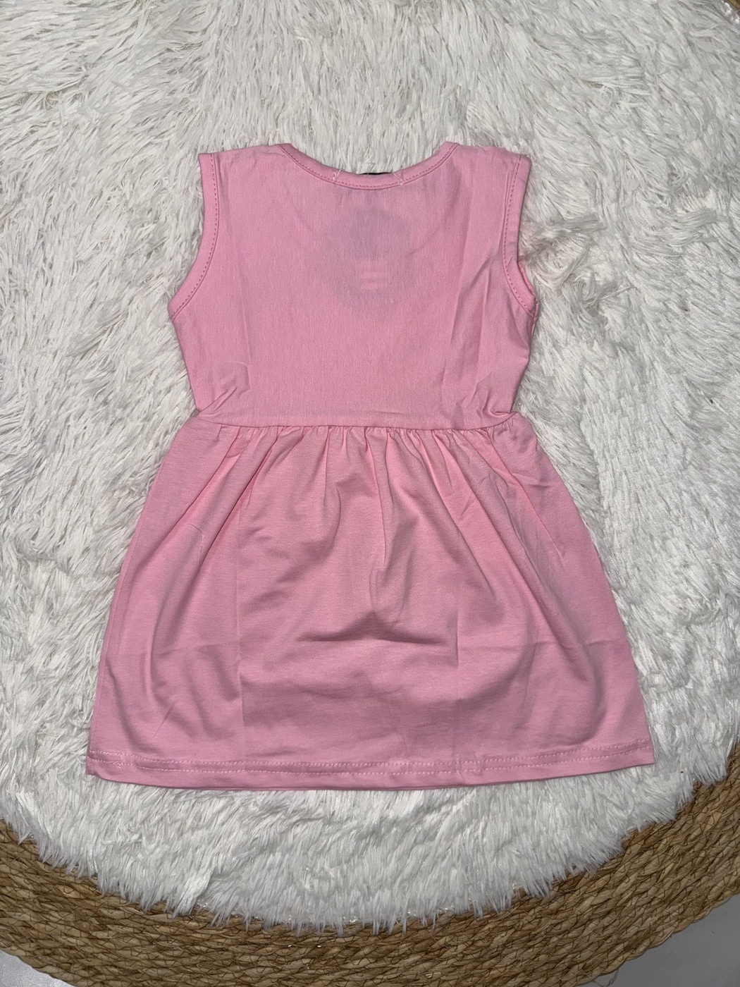 Brand Cherry Pink Dress - Girl (Front Cherry Graphic)-02