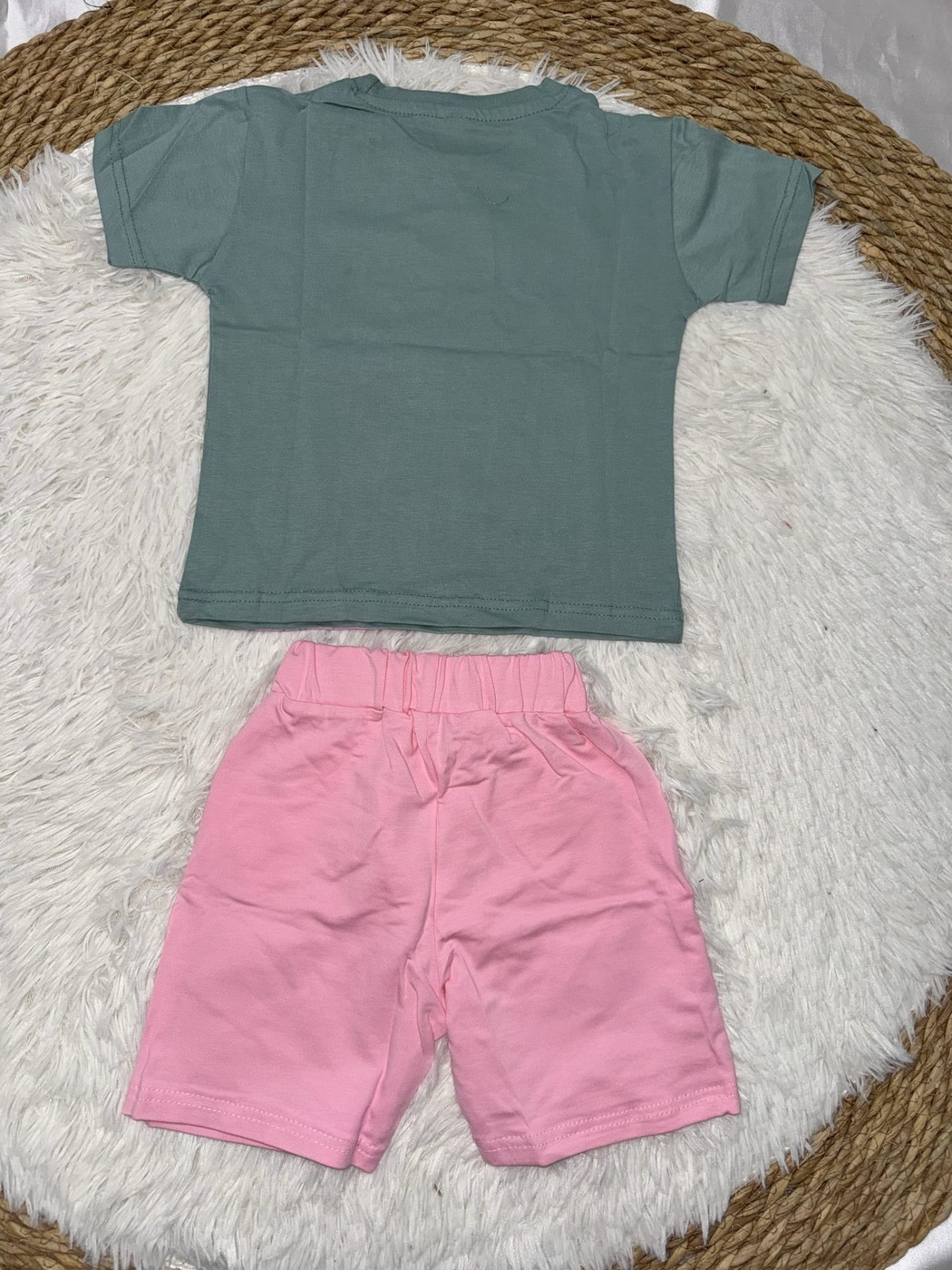 Best Girl Pink Shorts Set - Girl (Best Girl Text)-6-9M