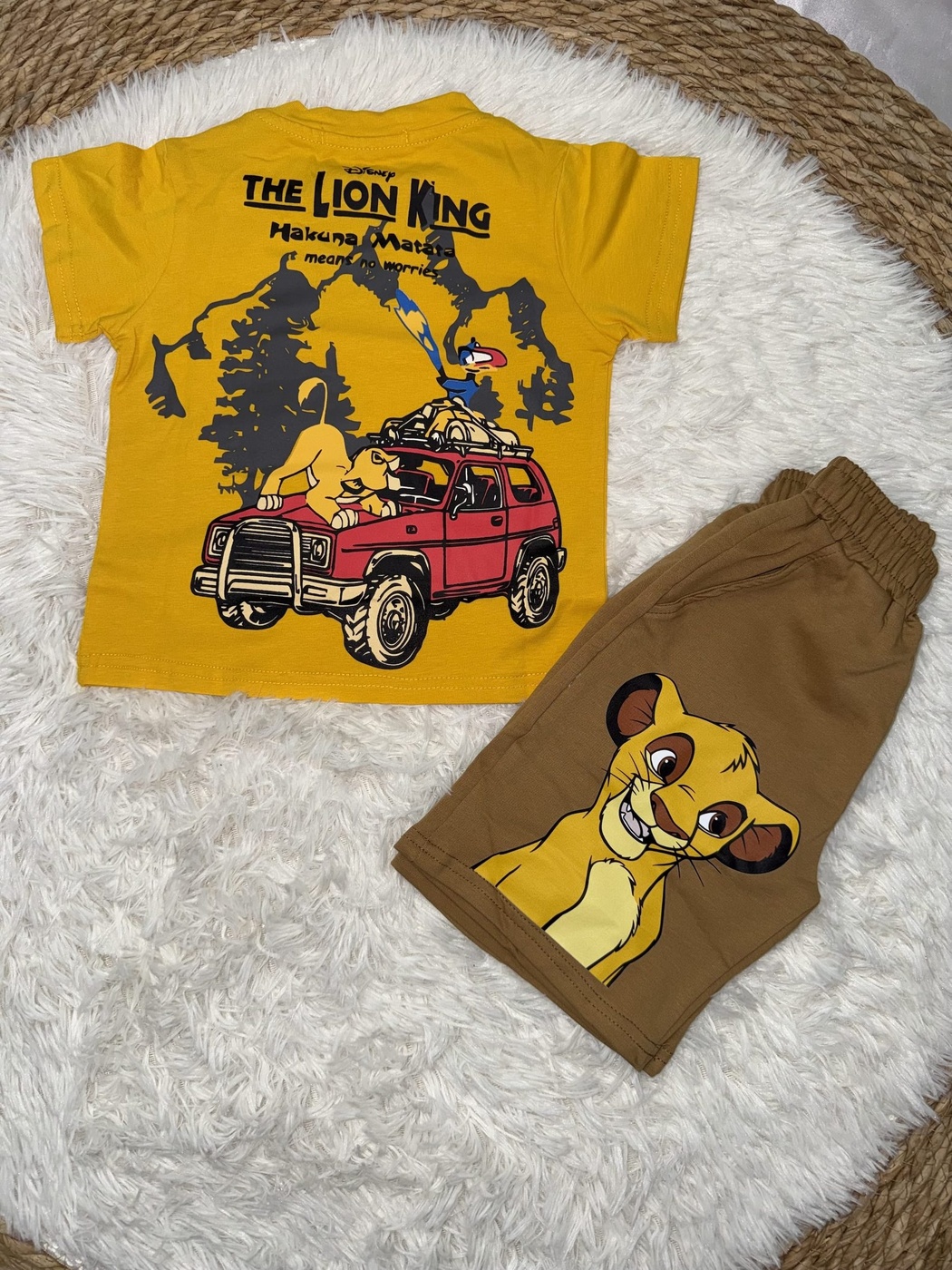 GAP Lion King Yellow Set - Boy (Simba Shorts)-06