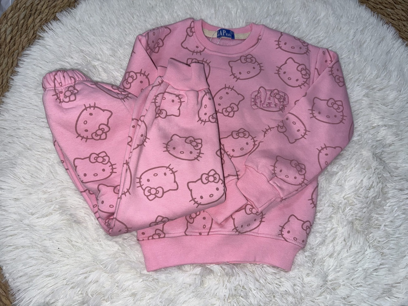 Hello Kitty Pink Set - Girl (Pattern Print)-08