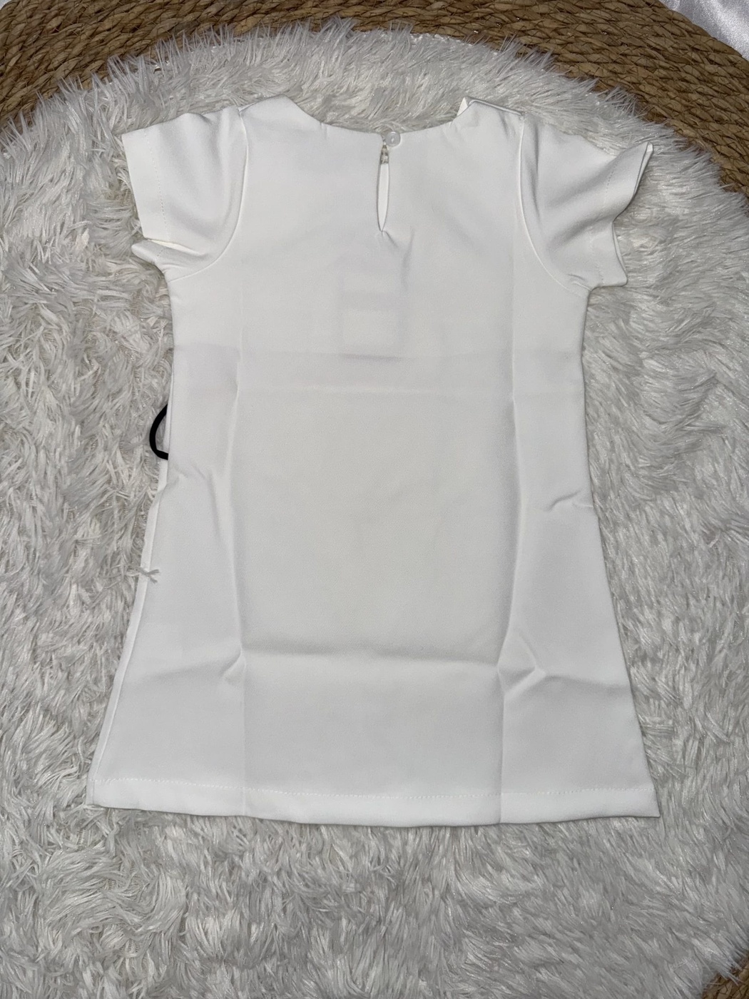 White Flower Dress - Girl (Black Flower)-05