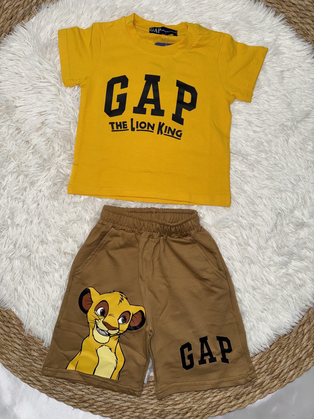 GAP Lion King Yellow Set - Boy (Simba Shorts)-06