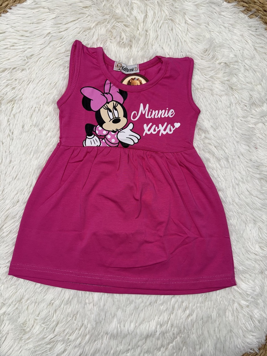 Brand Minnie Mouse Pink Dress - Girl (Front Graphic)-04