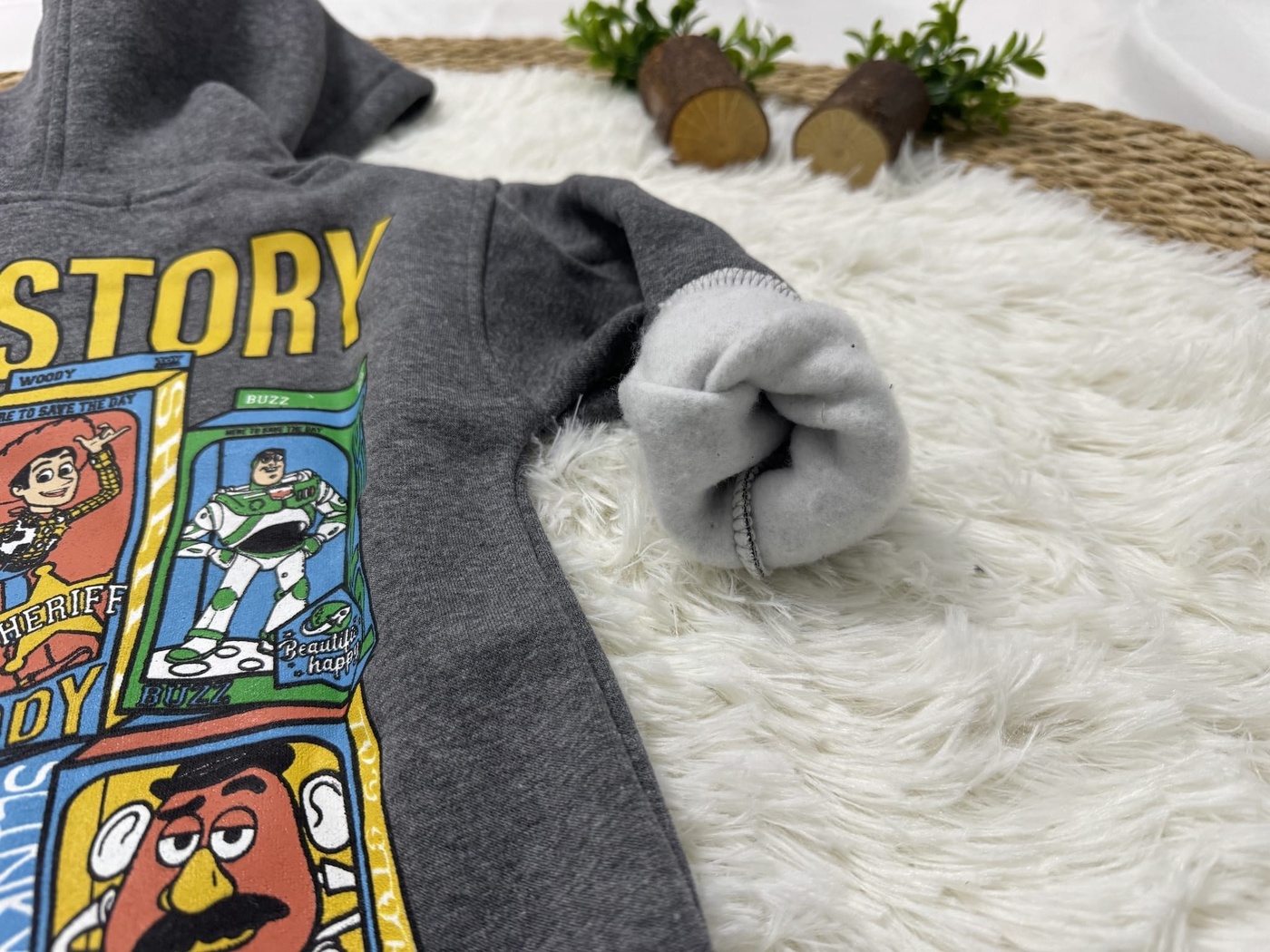 Toy Story Hoodie Dark Grey - Boy (Boxed Characters Back)-06