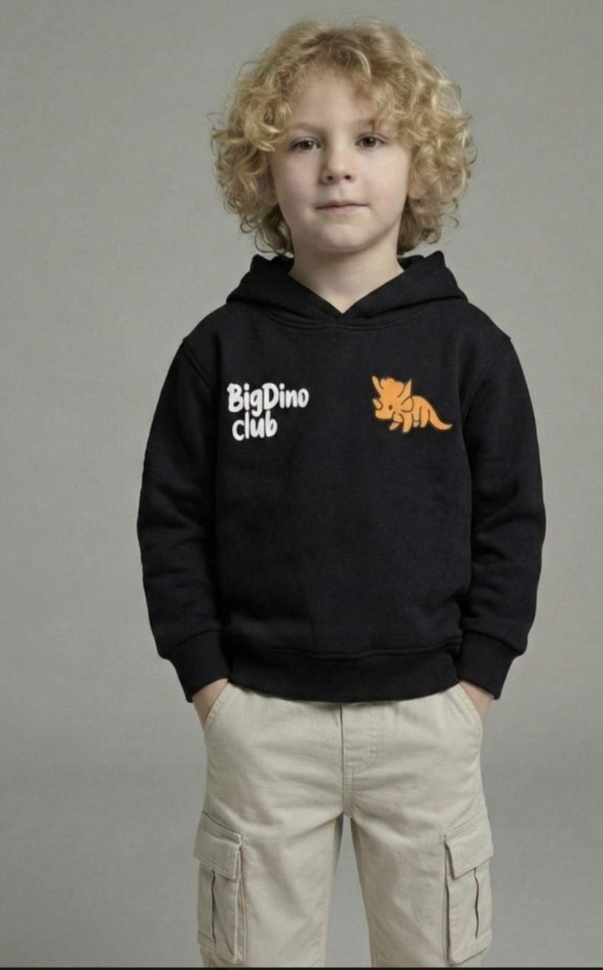 Big Dino Club Hoodie Black - Boy (Science Fair Back Print)-10