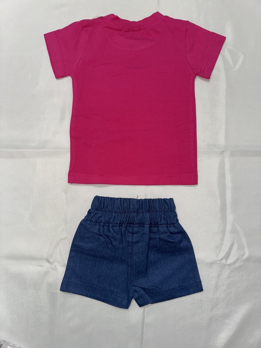 Unicorn Pink Shorts Set - Girl (Front Character Graphic)-01