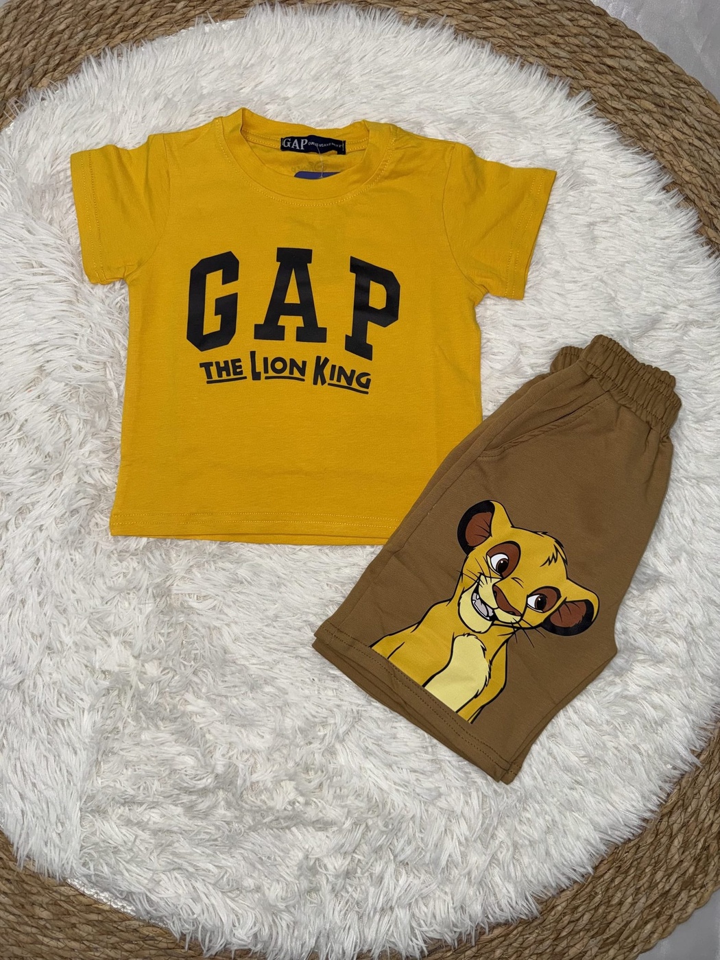 GAP Lion King Yellow Set - Boy (Simba Shorts)-06