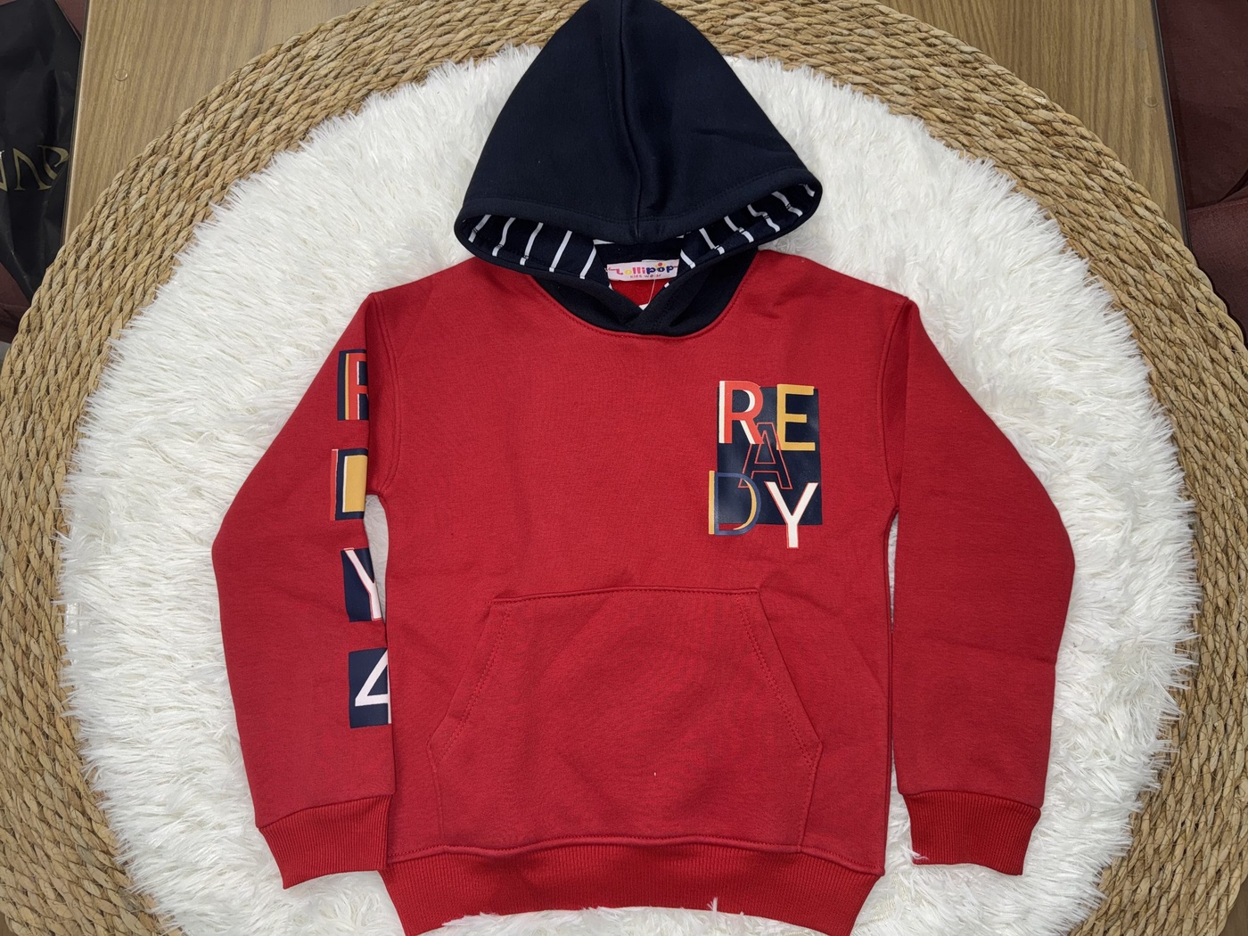 Ready Red Set - Boy (Colorblock Hood)-14