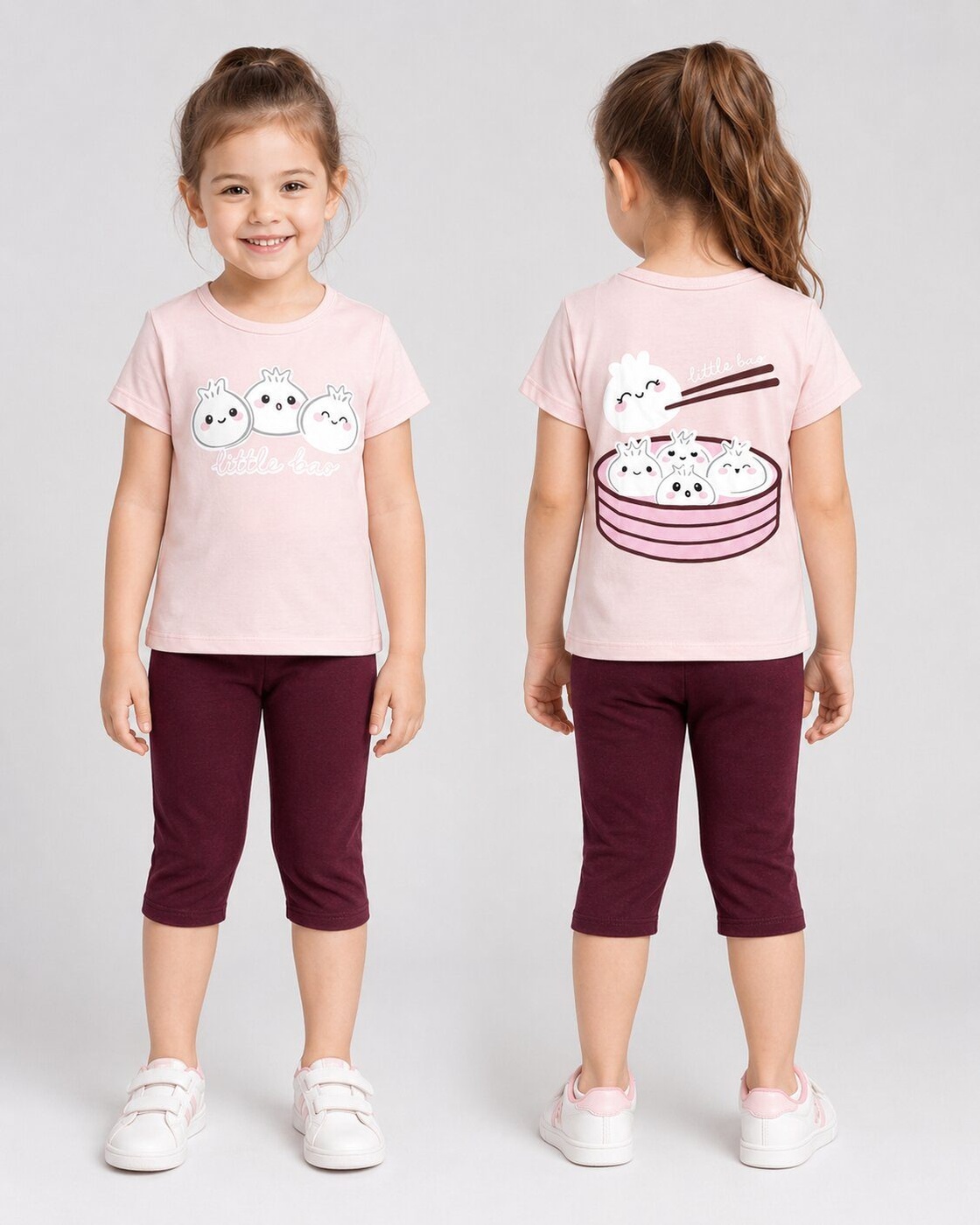 Little Bao Pink Set - Girl (Back Bowl Graphic)-02