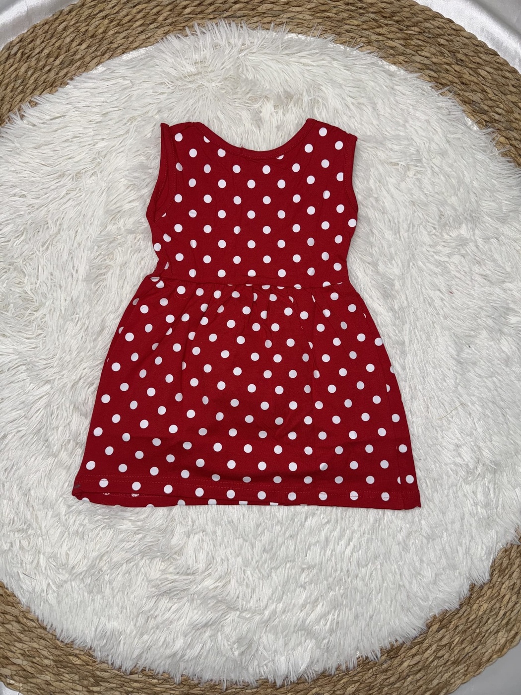 Brand Minnie Mouse Red Polka Dot Dress - Girl (Chest Graphic)-08