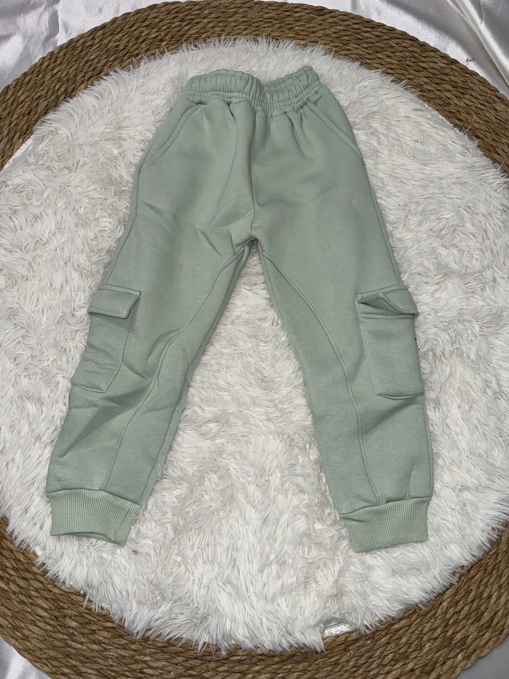 Tom & Jerry Half Zip Set Grey - Boy (Mint Green Cargo Pants)-10