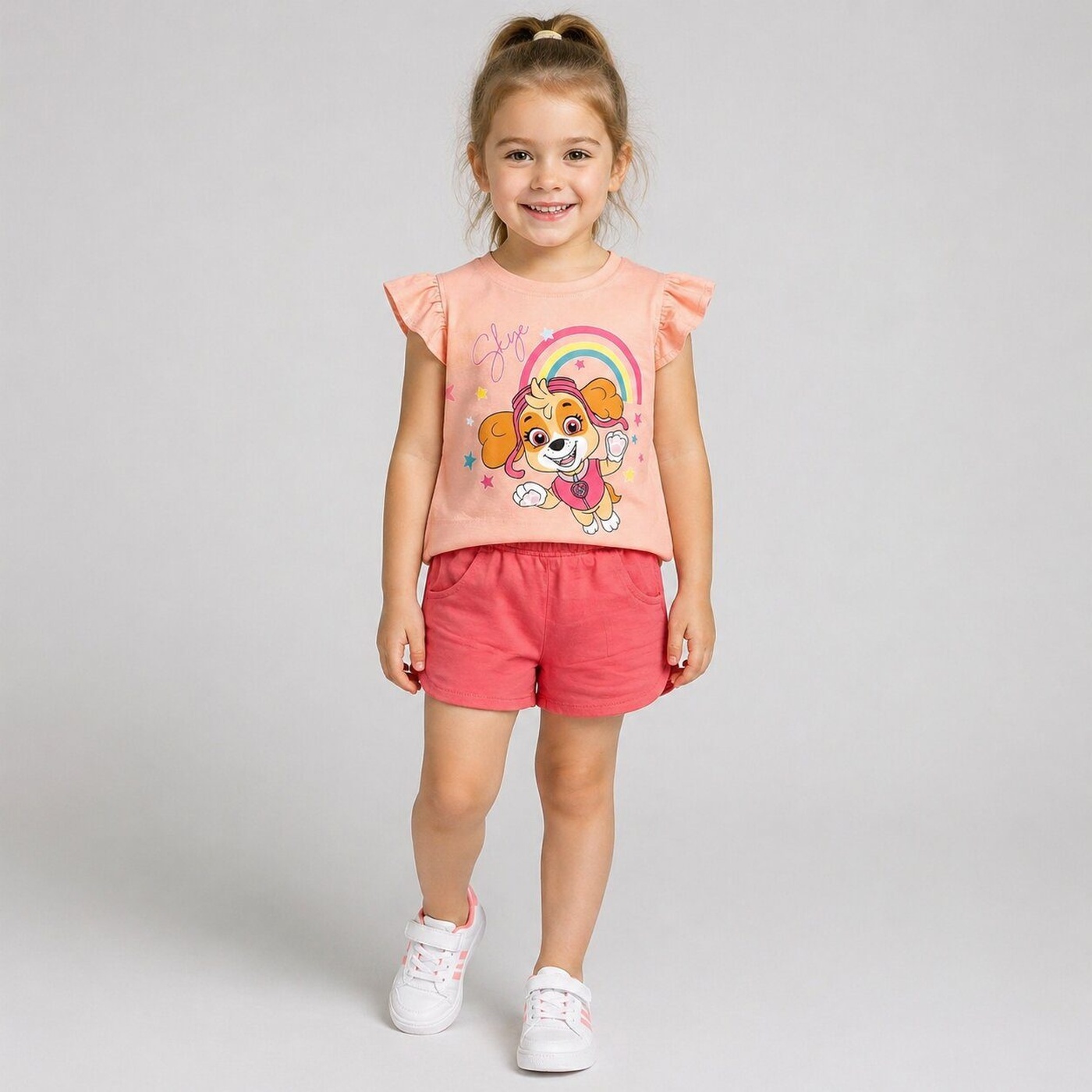 Paw Patrol Pink Ruffle Set - Girl (Ruffle Sleeves)-06