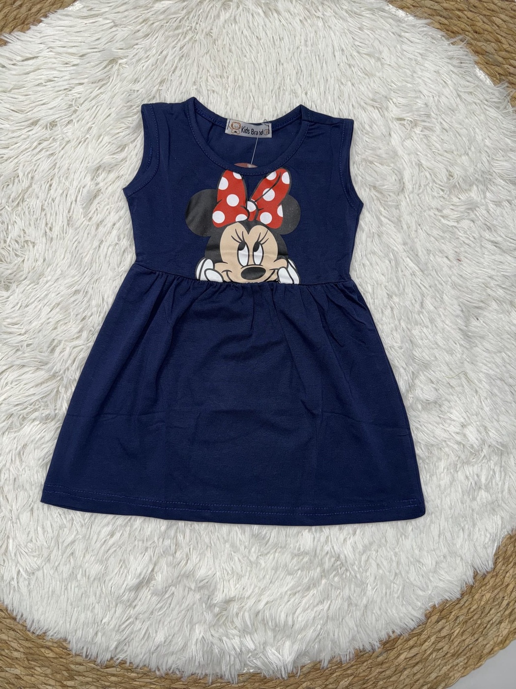 Brand Minnie Mouse Navy Dress - Girl (Front Graphic)-06