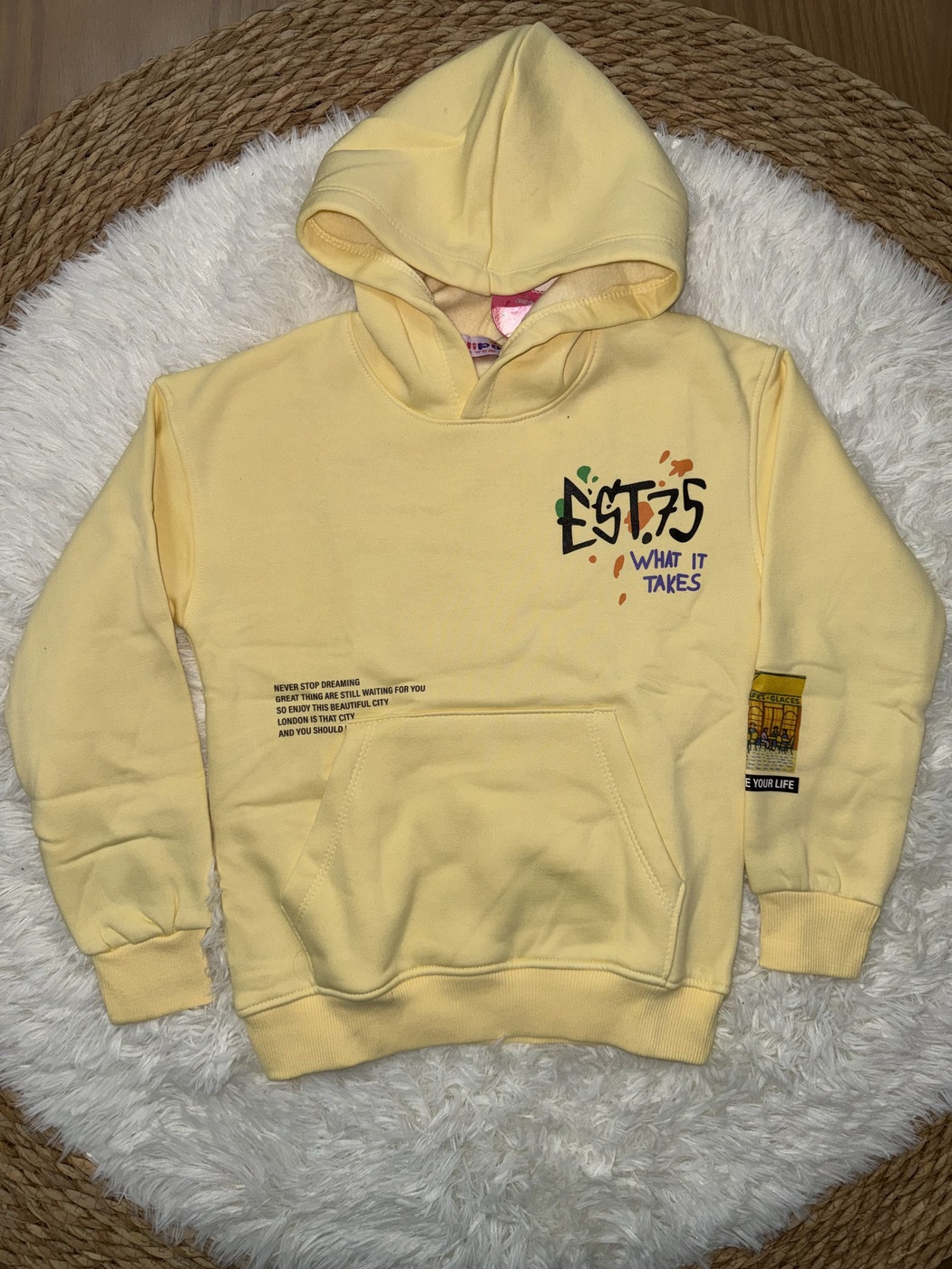 New York Yellow Set - Boy (Graffiti Print)-14