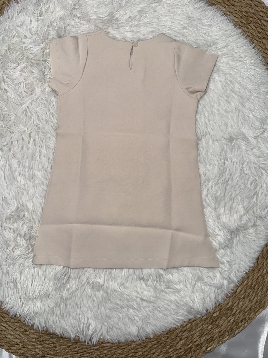 Beige Heart Dress - Girl (Heart Detail)-05