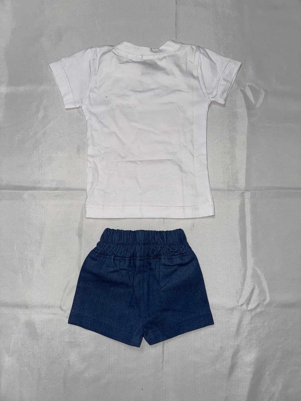 Sweet Strawberry White Shorts Set - Girl (Front Strawberry Graphic)-01