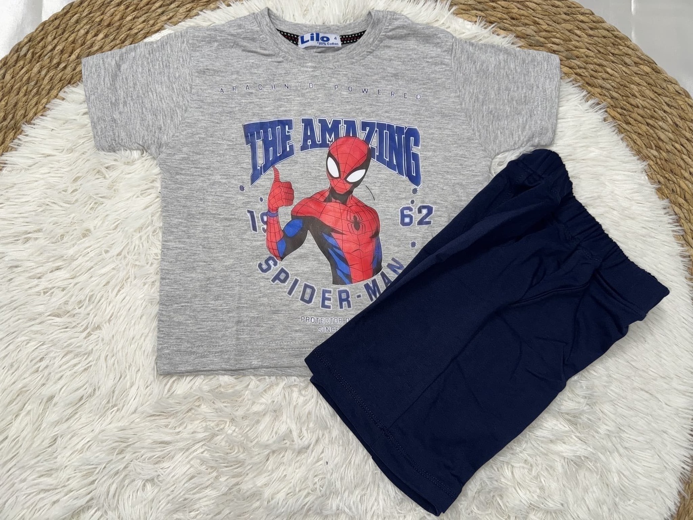 Spider-Man Gray Set - Boy (Front Graphic)-04