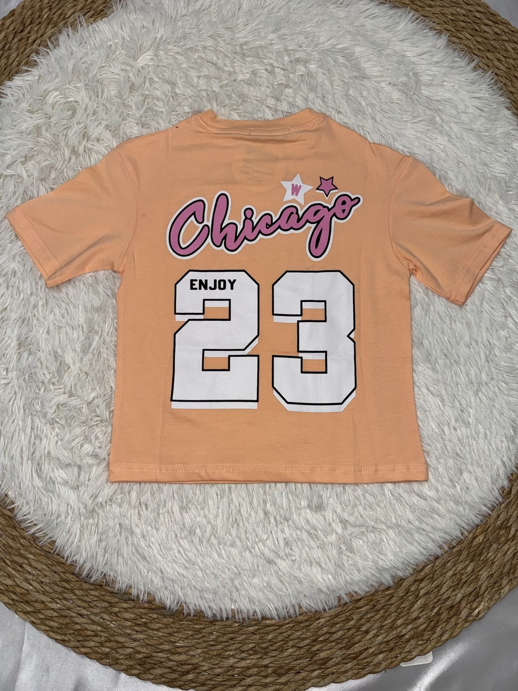 Chicago Orange and Black Set - Girl (Side Stripe Pants)-08