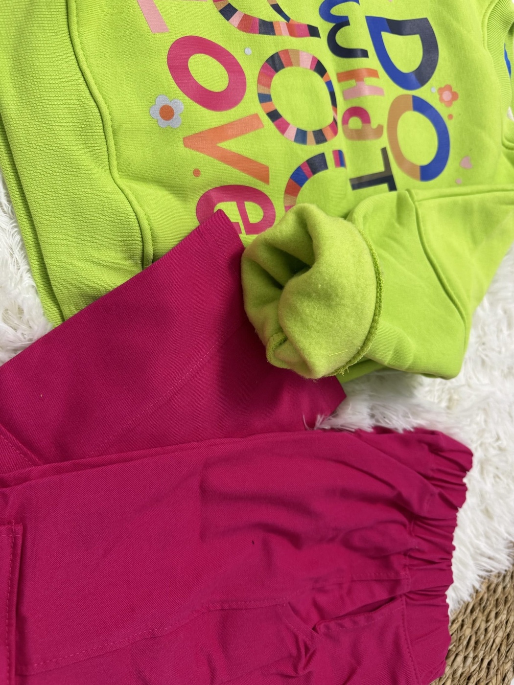 Do What You Love Set Lime Green - Girl (Hot Pink Cargo Pants)-10