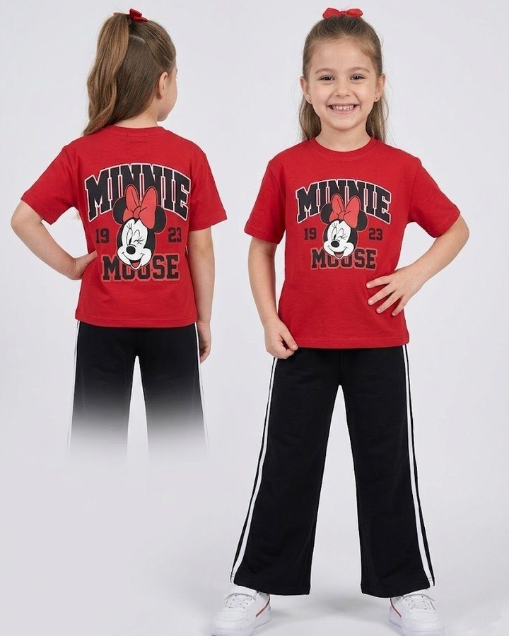 Minnie Mouse Red and Black Set - Girl (Front Graphic)