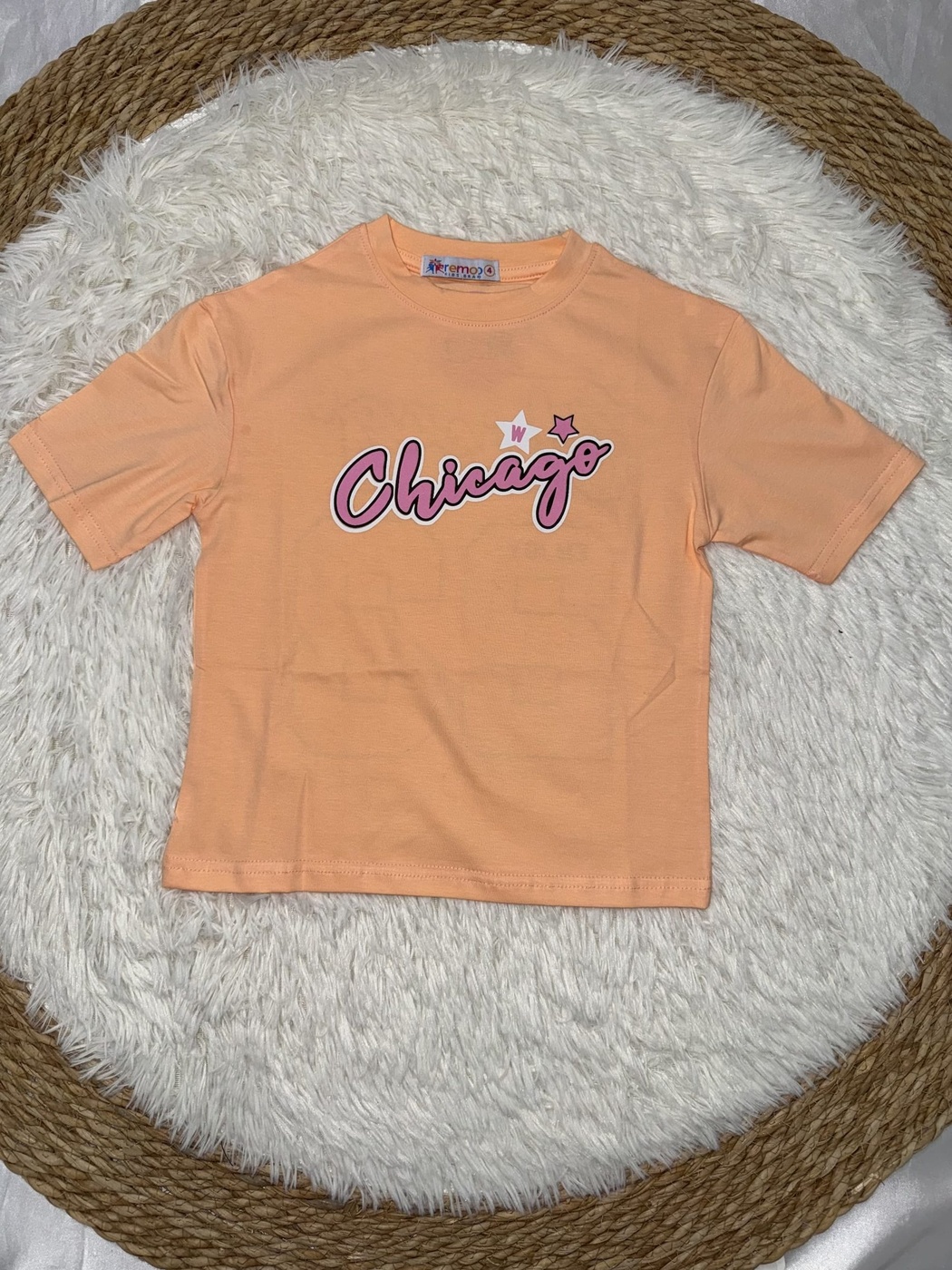 Chicago Orange and Black Set - Girl (Side Stripe Pants)-08