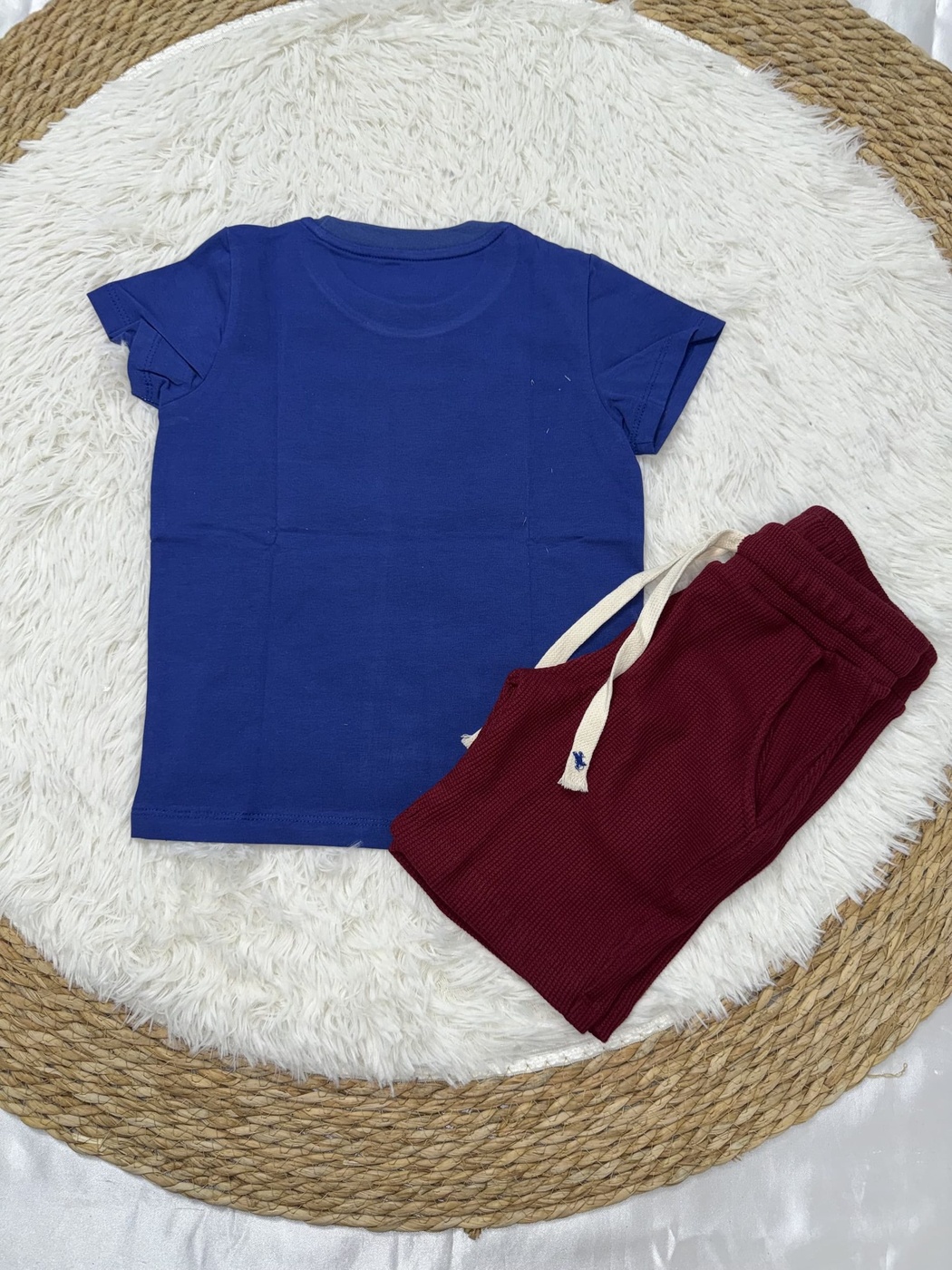 Patch Blue Shorts Set - Boy (Patch Graphic)-06