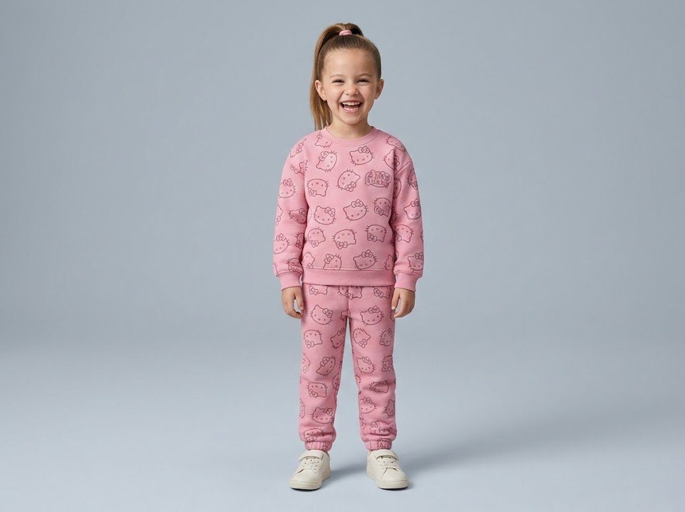 Hello Kitty Pink Set - Girl (Pattern Print)-08