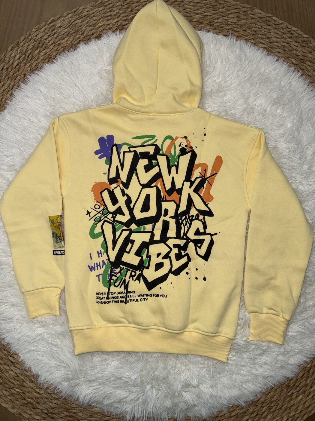 New York Yellow Set - Boy (Graffiti Print)-14